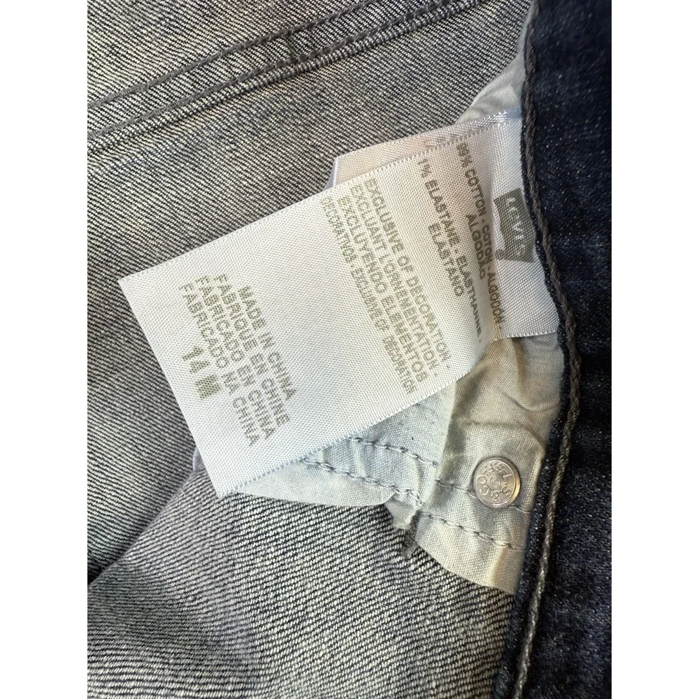 Levi's 515 Women's Jeans 14M Blue Stretch Denim Bootcut Mid Rise‎ Embellished